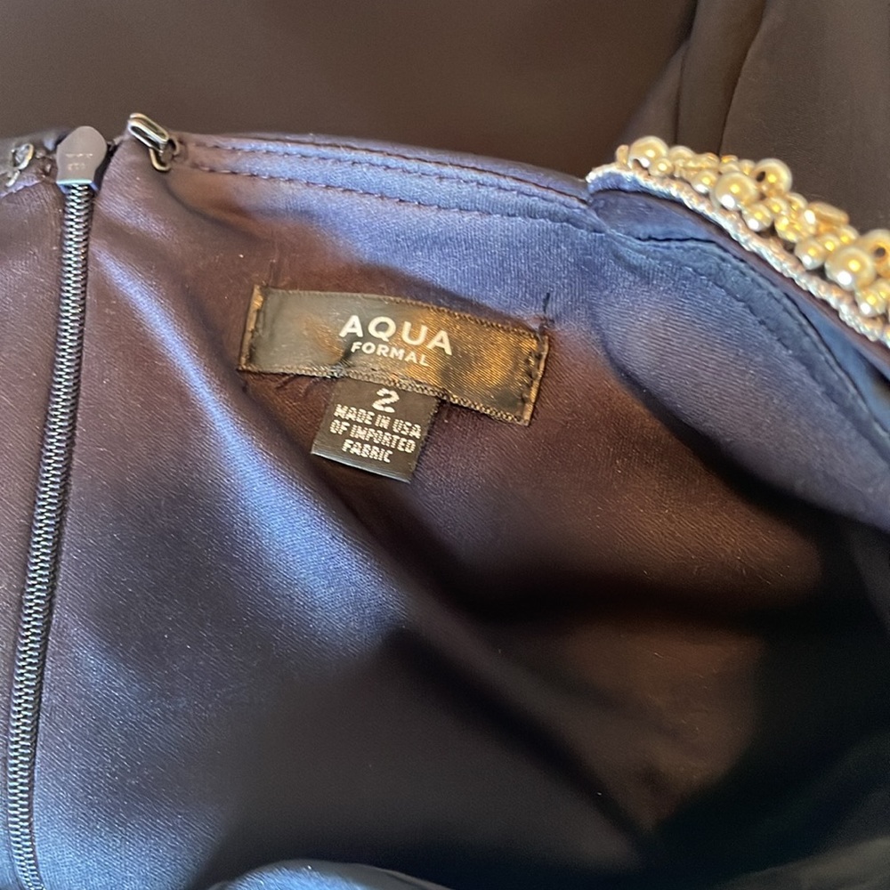 Aqua gown worn once! - Picture 9 of 15